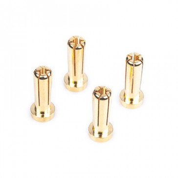 5mm Gold Connectors - 18mm length (4 pcs.)