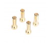 5mm Gold Connectors - 18mm length (4 pcs.)