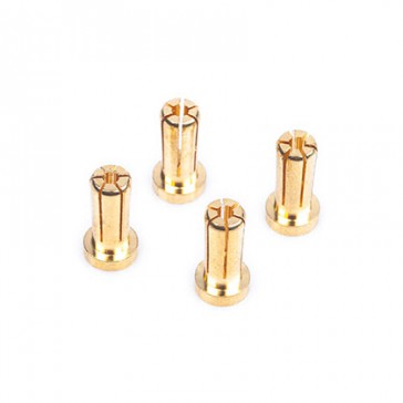 5mm Gold Connectors - 14mm length (4 pcs.)