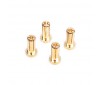 5mm Gold Connectors - 14mm length (4 pcs.)