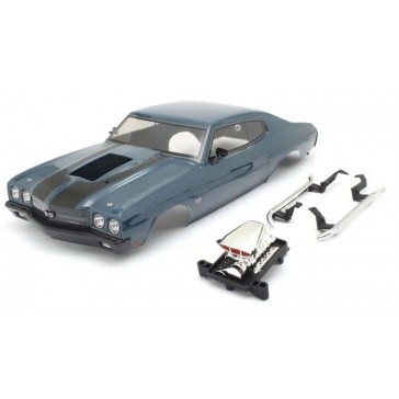 Body shell set 1:10 Fazer FZ02L Chevy Chevelle SC VE 1970 Dark Blue