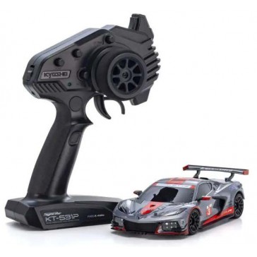 Mini-Z MR04 RWD Corvette C8-R Gun Metal/Red (W-MM/KT531P)