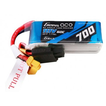 G-Tech LiPo 3S 11.1V-700-60C (XT30) 58x22.5x23mm 55g