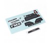 1/24 Chaser FSC24 -  DECAL SHEET (White)