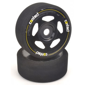 GT8/Rally BLACK Pre-Glued Foam Tyres 45Sh-100mm