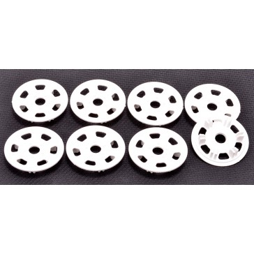 Oval/Mini Wheel Disk Protectors White - 4 pr