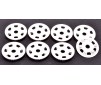 Oval/Mini Wheel Disk Protectors White - 4 pr