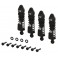 Aluminum Shock Set 58mm Length 1000 cSt Oil (4) Black: GROM
