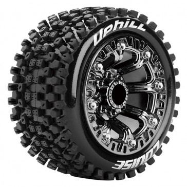 ST-UPHILL 1/16 SOFT SPOKE/CHROME BLACK TRX 1:16 E
