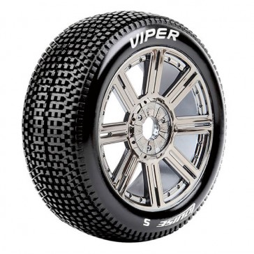 B-VIPER 1/8 FR/RR SUPER SOFT HEX 17MM SPOKE/BLAC