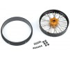 1/4 Pro-Spec Aluminum V2 Bead Front Wheel Black/Gold (1): Promoto-MX