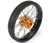 1/4 Pro-Spec Aluminum V2 Bead Front Wheel Black/Gold (1): Promoto-MX