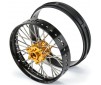 1/4 Pro-Spec Aluminum V2 Bead Front Wheel Black/Gold (1): Promoto-MX