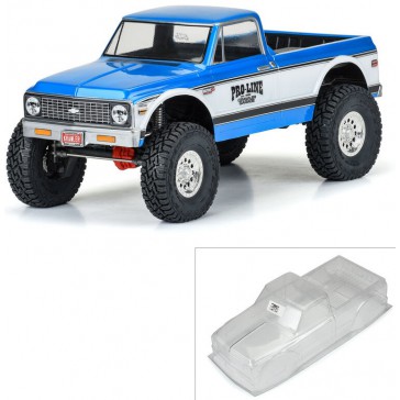1972 CHEVY K-10 CLEAR BODY FOR 313MM W/B CRAWLER