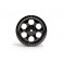 6 Spoke Wheel Black Chrome (83X56Mm/2Pcs)