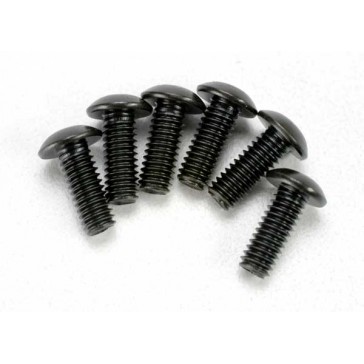 Screws, 4x12mm button-head machine (hex drive) (6)