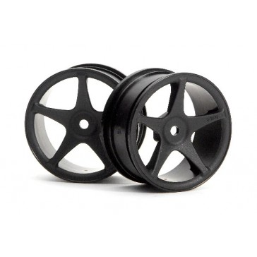 Super Star Wheels 26Mm Black (1Mm Offset)