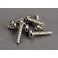 Screws, 3x12mm roundhead self-tapping (6)