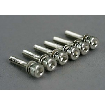 Screws, 3x15mm cap-head machine (hex drive) (with split and