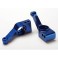 Carriers, stub axle (blue-anodized 6061-T6 aluminum)(rear)(2