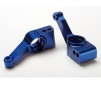 Carriers, stub axle (blue-anodized 6061-T6 aluminum)(rear)(2