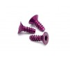 Alu Tp Flat Hd Screw 3 X8Mm Hex Socket/Purple/5Pc