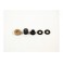 Spring 4.9X8X7Mm W. Wshr 4.3X10X1.0Mm Hex -Blk Set