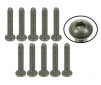 DISC.. n°4-40 x 5/8 Titanium Button Head Hex Socket - Machine (10 Pcs