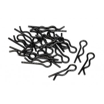 Body Clip (6Mm/Black/20Pcs)