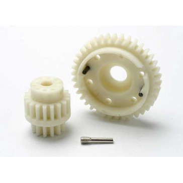 Gear set, 2-speed wide ratio (2nd speed gear 38T, 13T-18T in