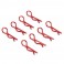 METALLIC RED SMALL CLIPS