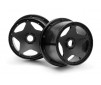 Super Star Wheel Black Rear (120 X 75Mm/2Pcs)