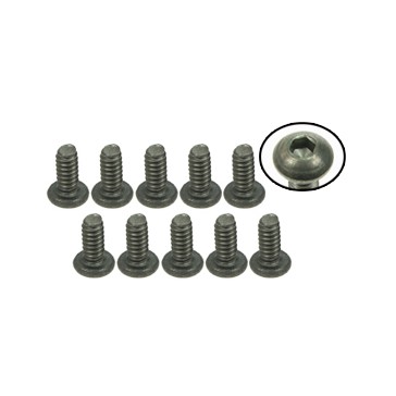 DISC.. n°4-40 x 1/4 Titanium Button Head Hex Socket - Machine (10 Pcs