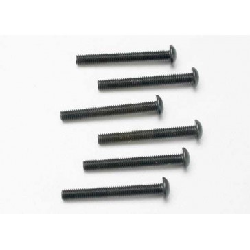 Screws, 3x25mm button-head machine (hex drive) (6)