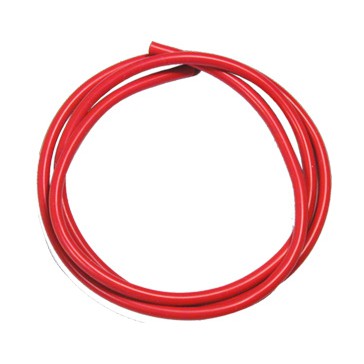 DISC.. 16 AWG Silver Wire - Red 90cm