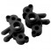 AXLE CARRIERS FOR TRAXXAS 1/16 MINI E-REVO/SLASH BLACK