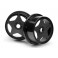 Super Star Wheel Black front (120X60Mm/2Pcs)