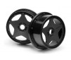 Super Star Wheel Black front (120X60Mm/2Pcs)