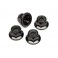 Flanged Lock Nut M5 (Black/4Pcs)