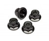 Flanged Lock Nut M5 (Black/4Pcs)