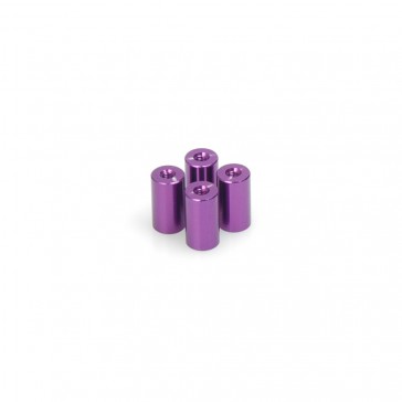 Purple Alloy Spacer - M3x14  pk4