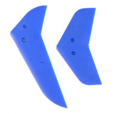 DISC.. V. & H. tail blade set(Blue) (EK1-0419L) for Belt CP V2/CPX