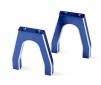 Servo mounts, throttle/ brake (machined aluminum) (blue) (f&