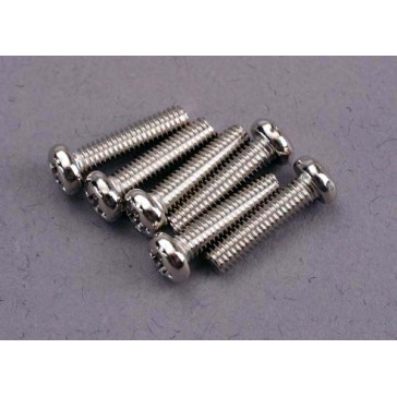 Screws, 3x12mm roundhead machine (6)