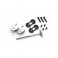 DISC.. Alu. Tail Blade Grip w/ Tail Shaft (Silver) - Blade 130X