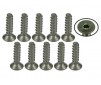 DISC.. M2 x 8 Titanium Flat Head Hex Socket - Self Tapping (10 Pcs)