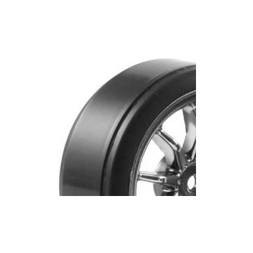 1/10TH STREET WHEEL/ DRIFT TYRES 10-SPOKE CHROME