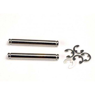 Suspension pins, 26mm (kingpins) (2) w/ E-clips (4)