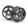 Super Star Wheel Gunmetal Front (120X60Mm/2Pcs/)