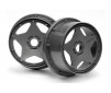 Super Star Wheel Gunmetal Front (120X60Mm/2Pcs/)